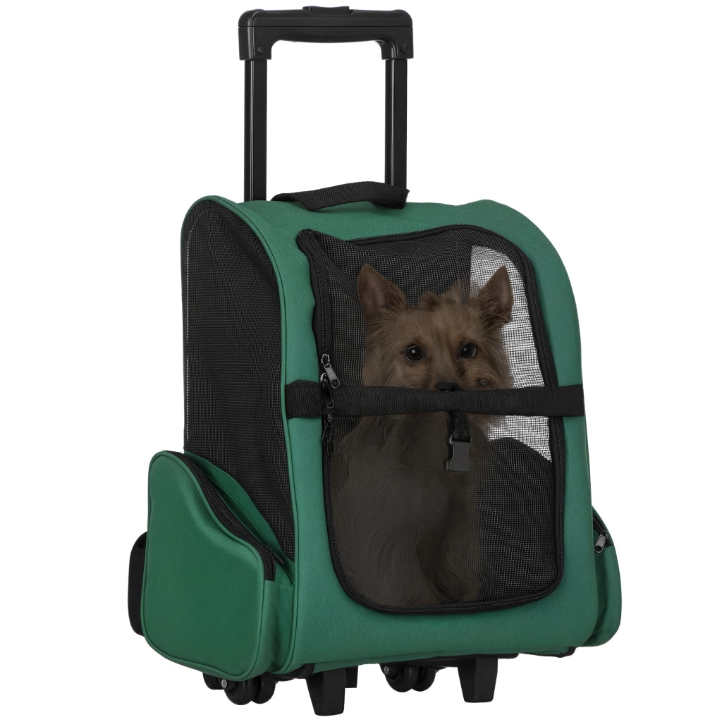 Zaino Trasportino per Cani e Gatti ¨C Minimal ¨C Verde, 42x25x55cm