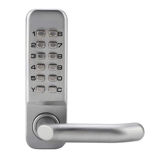 Combinazione Cifrata Acqua Resistente - Combinazione Meccanica - 1-11 Numeri - Rilievo a Zincatura - Per Esterno/Interno - Adatto per Spessore Porta 30-60mm - Cifratura Numerica