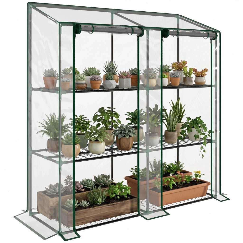 Serra da giardino 3 livelli ¨C Minimal ¨C 143x46x151 cm trasparente