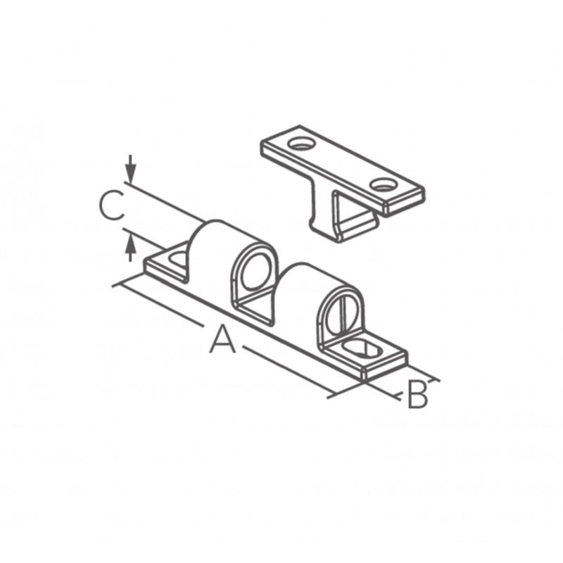 SCROCCHETTO A DOPPIA SFERA AISI316 LARGE SNAP-IN LATCH