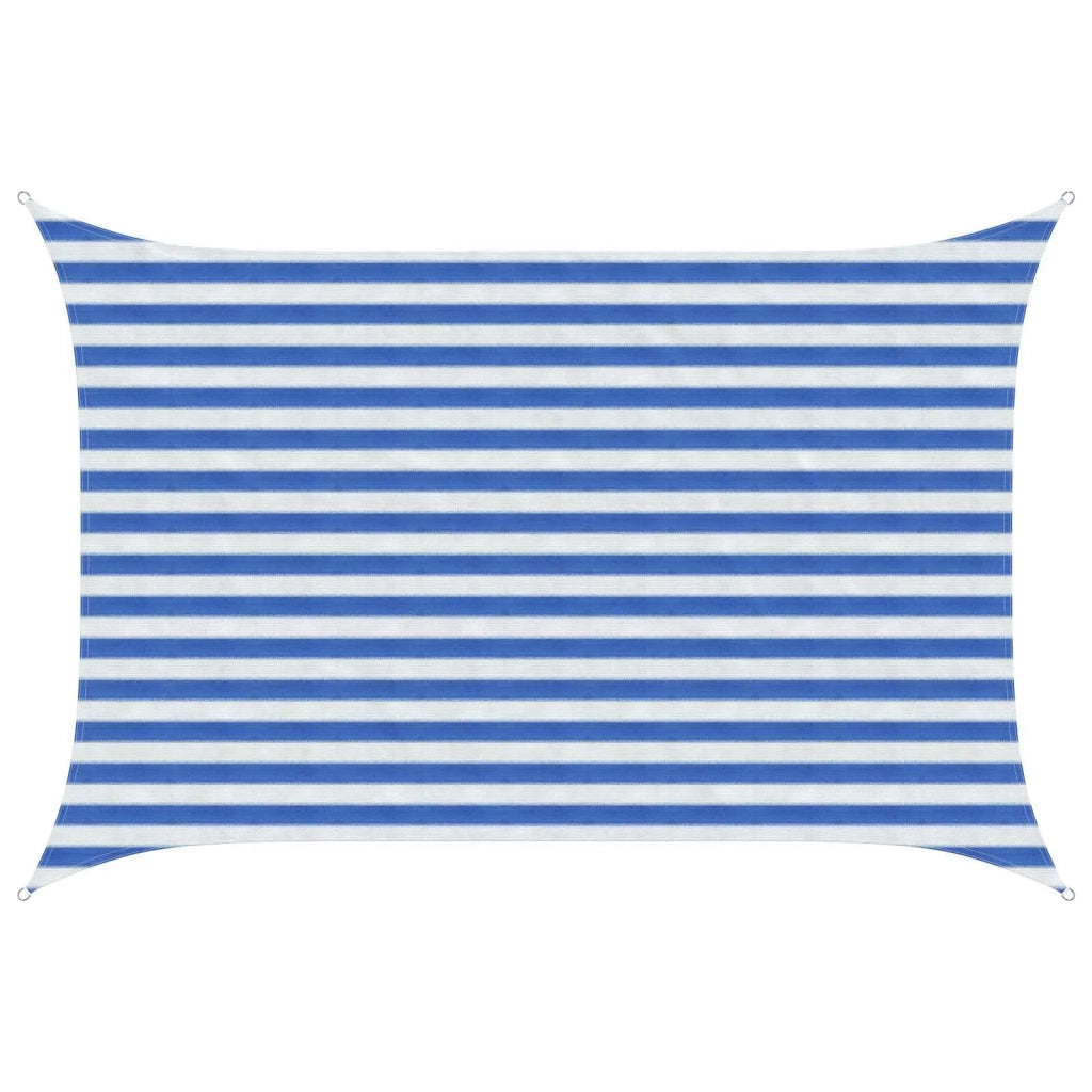 Telo Ombra Blu e Bianco 2 x 3,5 m HDPE 42032877