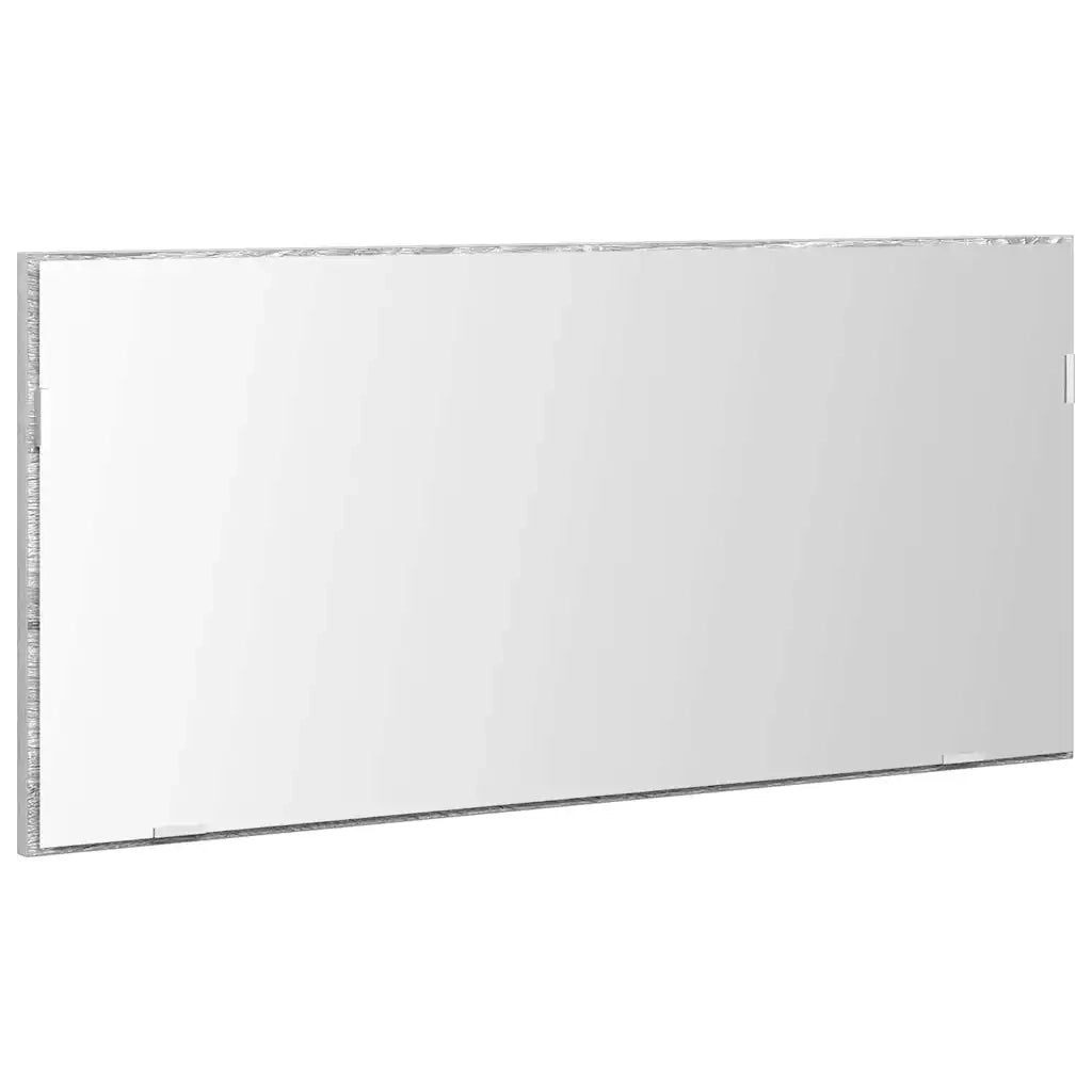Specchio con luci a strisce a LED Grigio sonoma alto 80 x 37 cm 863304