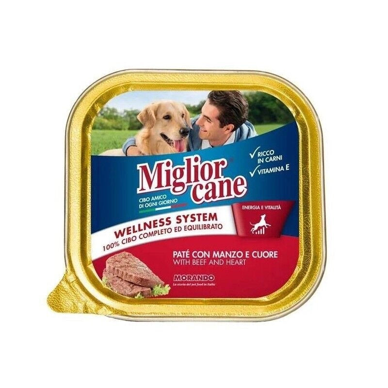SET 22 MIGLIOR CANE PATE' CON MANZO E CUORE 150 GR
