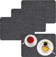 Pacchetto da 4 placemats in velluto spesso - 43x30x05 cm - placemats eleganti per tavolo