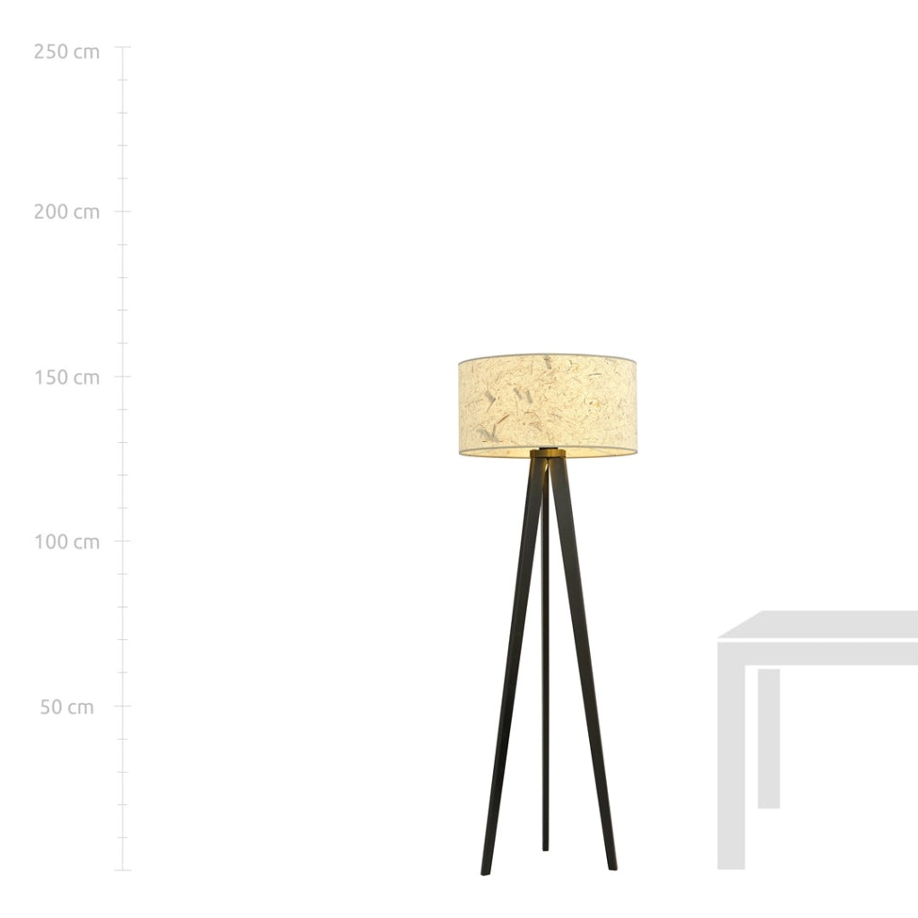 Lampada da terra Emibig Aston treppiede sughero 150cm