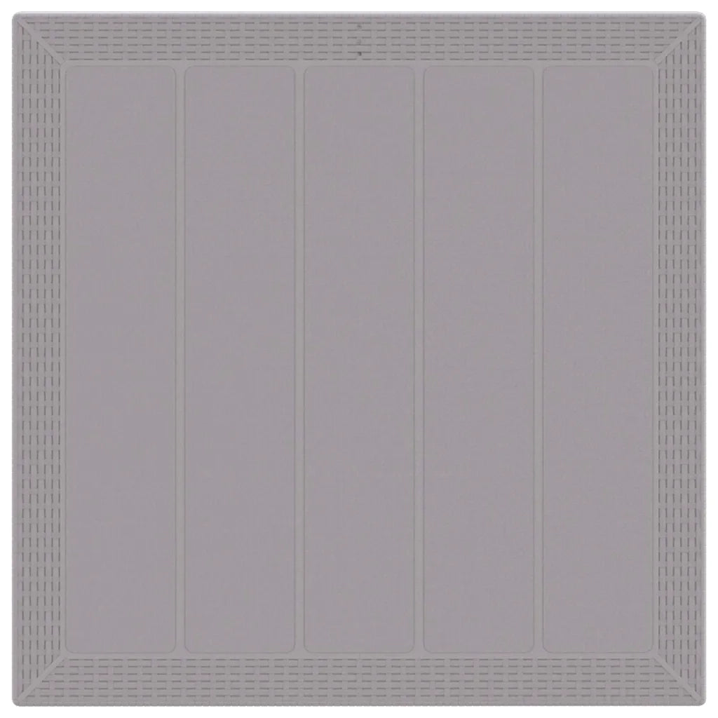 Set da Pranzo per Giardino 3 pcs Grigio chiaro Polipropilene 3378690