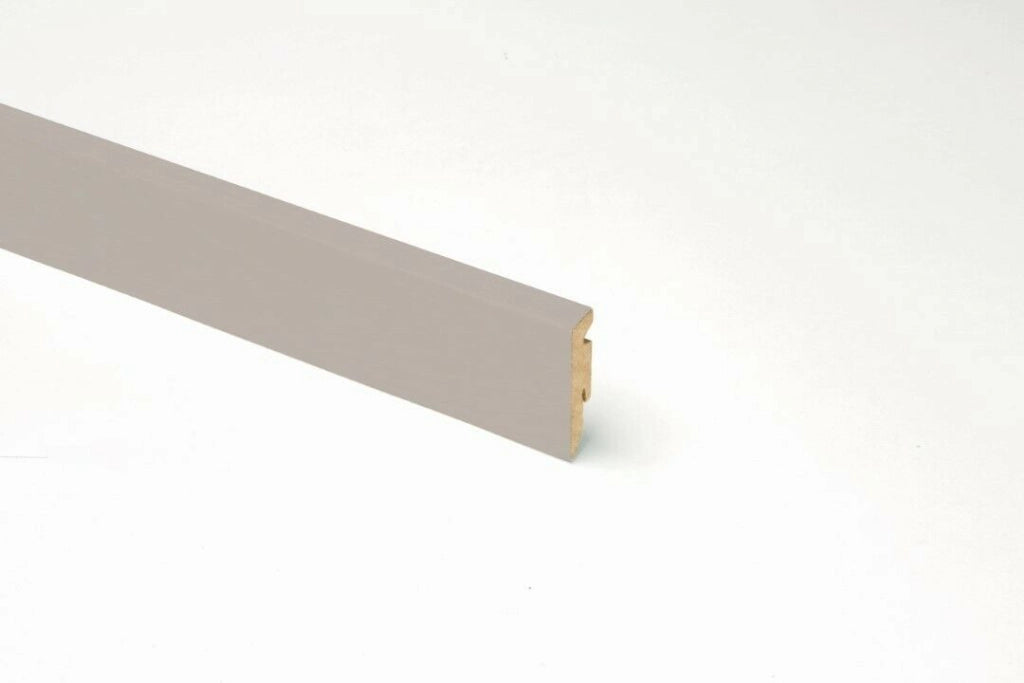 Battiscopa Rettangolare In Mdf H 58 Grigio Tortora 15X2400X58 - Kimono
