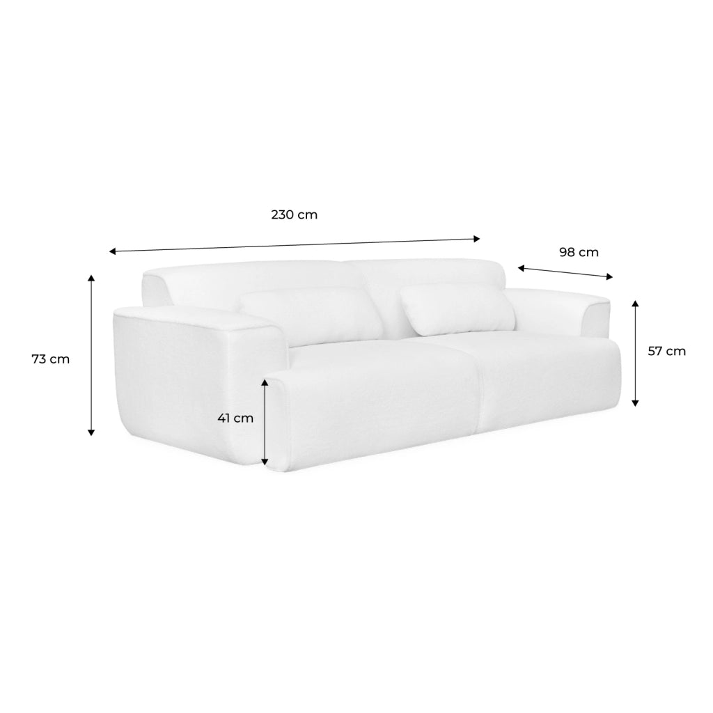 Divano in velluto a coste fini, 3 posti, beige grigio