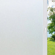 Foglia di protezione per finestre, mattonella di protezione, vetrofollia di protezione, vetrofollia autoadesiva, panno di protezione anti UV e stazionario, opaco, per bagno, ufficio, soggiorno, bianco, 44,5 x 300 cm