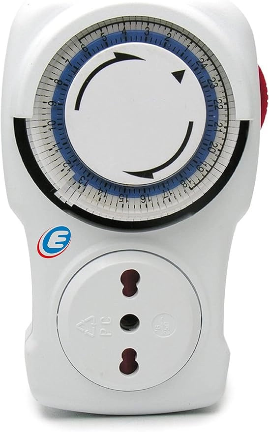 PROGRAMMATORE GIORNALIERO  Spina 16A 2P+T - Presa 10/16 A 2P+T