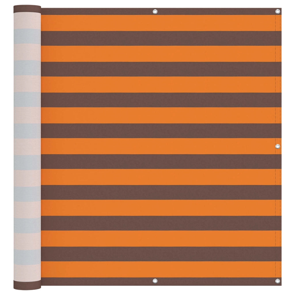 Schermo da balcone | Paravento da Balcone Arancione e Marrone 110 x 400 cm