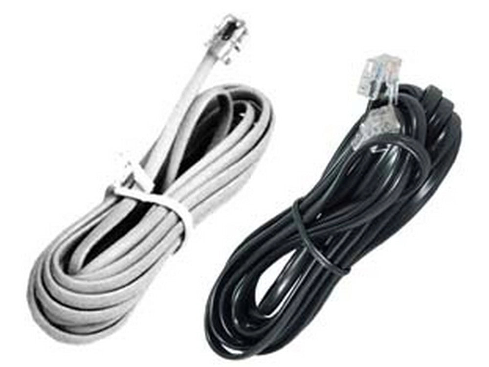 10pz cavo lineare telefonico plug 6/4 - mt.2 colore bianco 21280 cod:ferx.fer12379