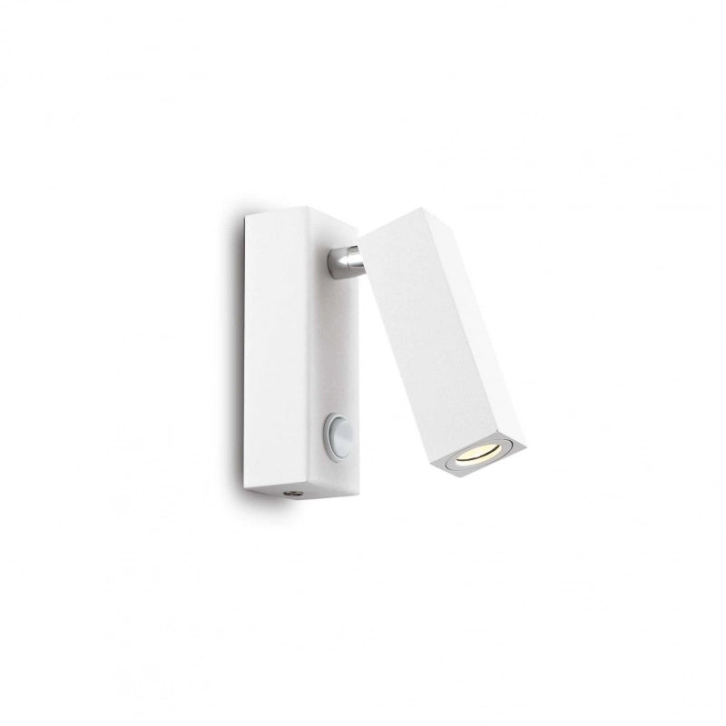 Lampada Da Parete Page Ap Square Bianco Ideal-Lux