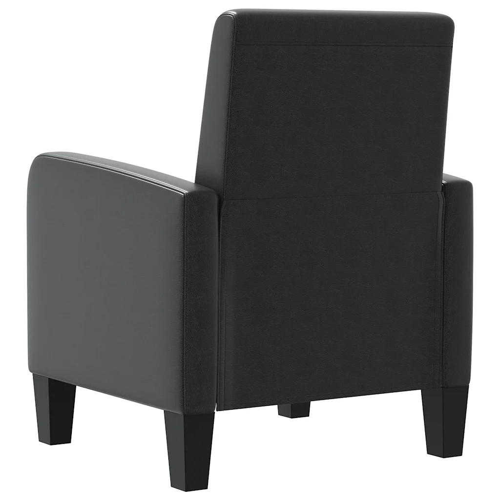 Divano Sedia-Poltrona Nera in Similpelle 421379