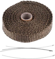 Cintura di isolamento termico 5 m - Nastro di impermeabilizzazione - Telaio isolante nero - Cintura isolante - Acciaio inox - Vetroresina