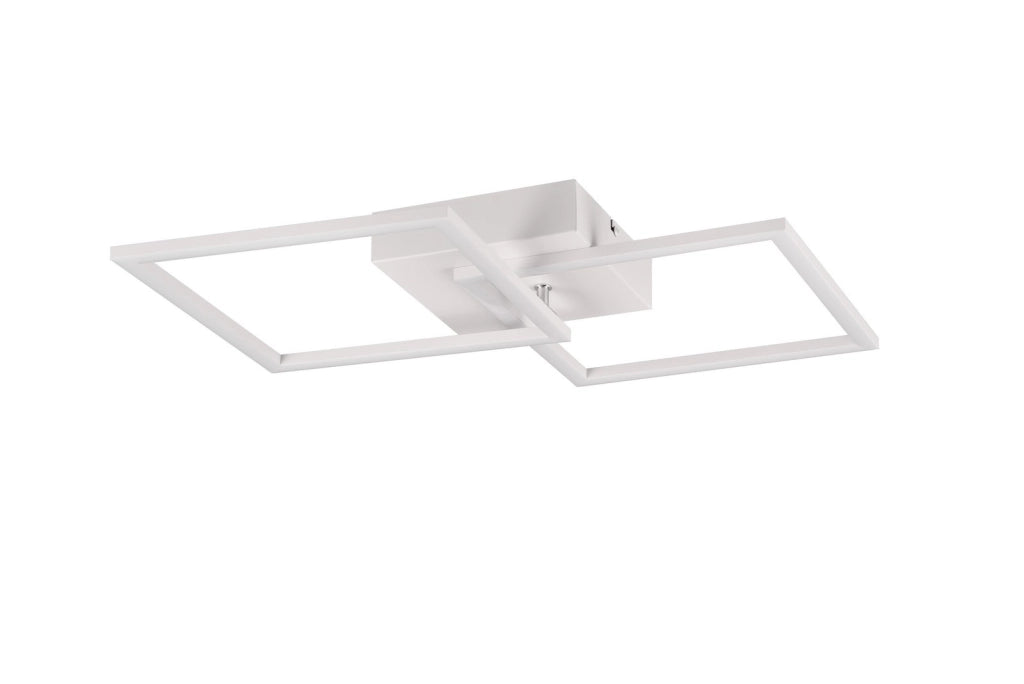 Plafoniera LED Trail moderna quadrati bianca 20W 4000K