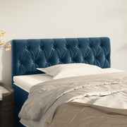 Testiera Blu Scuro 100x7x78/88 cm in Velluto 346338