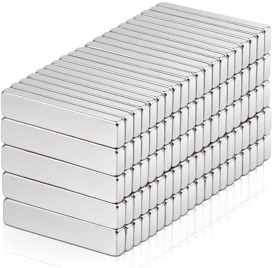 100 pezzi di magneti forti, 20x4x2mm magneti di neodimio magneti extra forti, magneti per lavagne magnetiche, magneti superforti di terra rara, magneti rettangolari per armadi cucina, ufficio, lavagna bianca magneti pannelli magnetici