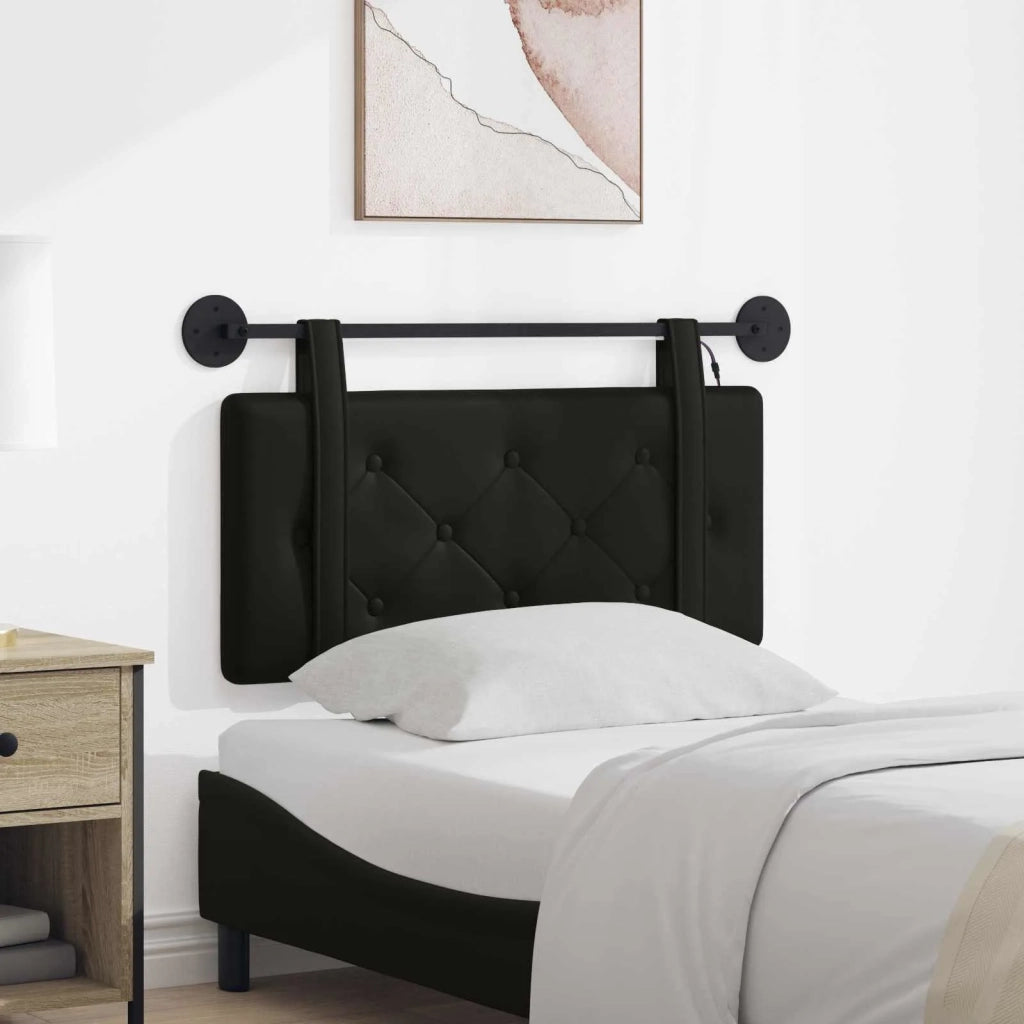 Testiera sospesa Con luce LED Nero Similpelle 3424077