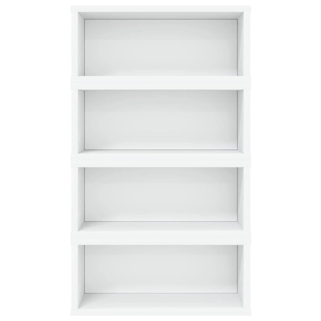 Rack per Stoccaggio CD 4 pz Bianco 40 x 17 x 17 cm 8012708