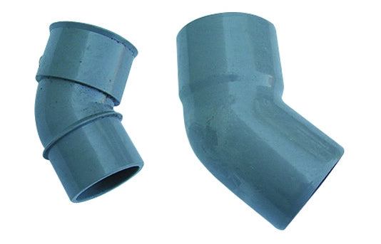 CURVA 45  ° MF PVC GRIGIO- Diam. 40- senza- pezzi 1