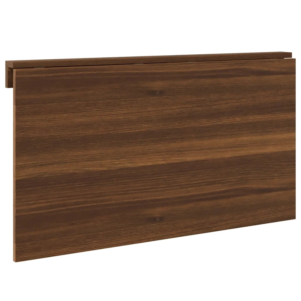 Tavolino-Tavolino da soggiorno-Tavolo Muro Pieghevole Rovere Marrone 100x60x56cm Multistrato
