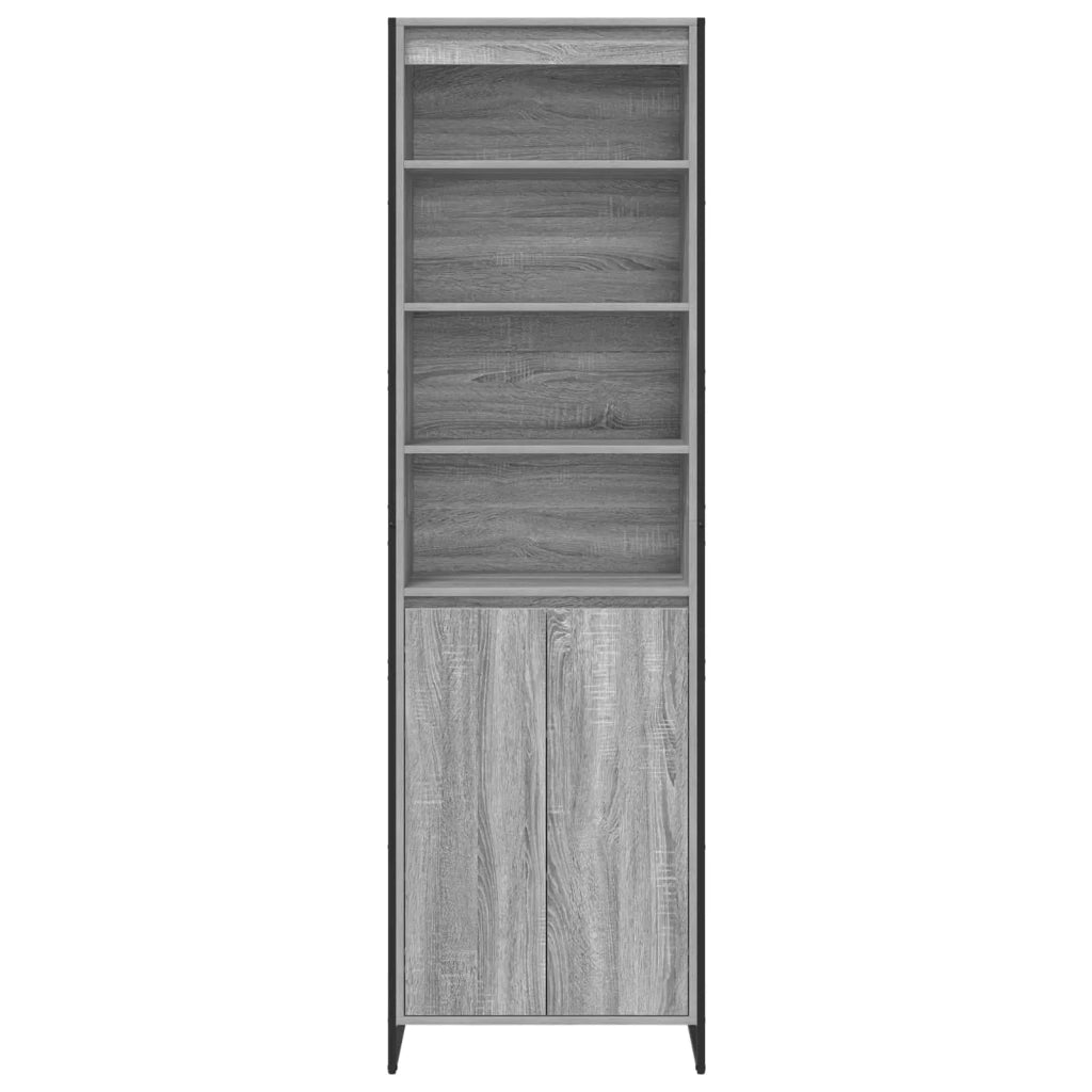 Armadi alti 2 pcs Grigio Sonoma 60 x 36 x 200 cm