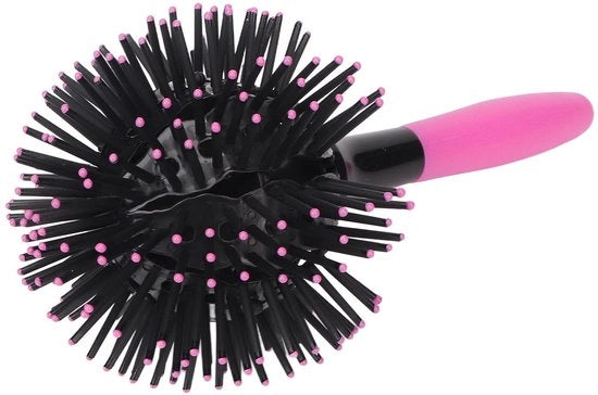 Spazzola per capelli 360 gradi progettata a sfera - Spazzola portatile per capelli - Spazzola per capelli anticalcare - Adatta per capelli bagnati/secchi - Protezione contro alte temperature