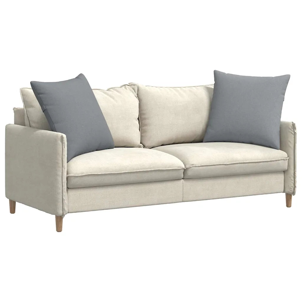 Cuscini da Divano 2 pcs Grigio chiaro 80 x 80 cm Tessuto 42014040