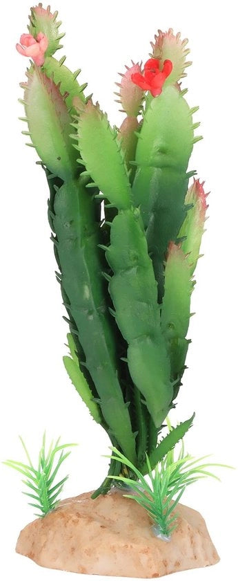 Pianta di Cactus - Pianta Artificiale per Terrario - Decorazione per Lucertola/Geco - Simulazione di Piante - Architettura del Paesaggio - Materiale Sostenibile - Pianta Finta