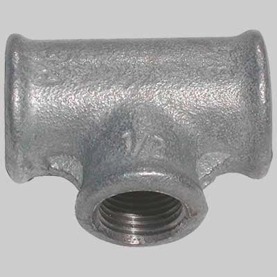 TEE RIDOTTO ZINCATO  11/2 x 1/2 x 11/2     MADE IN ITALY