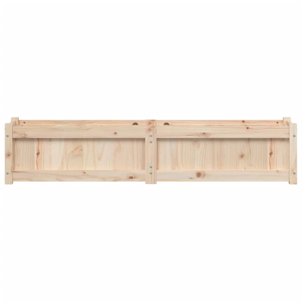 Fioriera rialzata per piante fiori terrazza giardino 150 x 31 x 31 cm legno di pino massiccio marrone 02_0037427