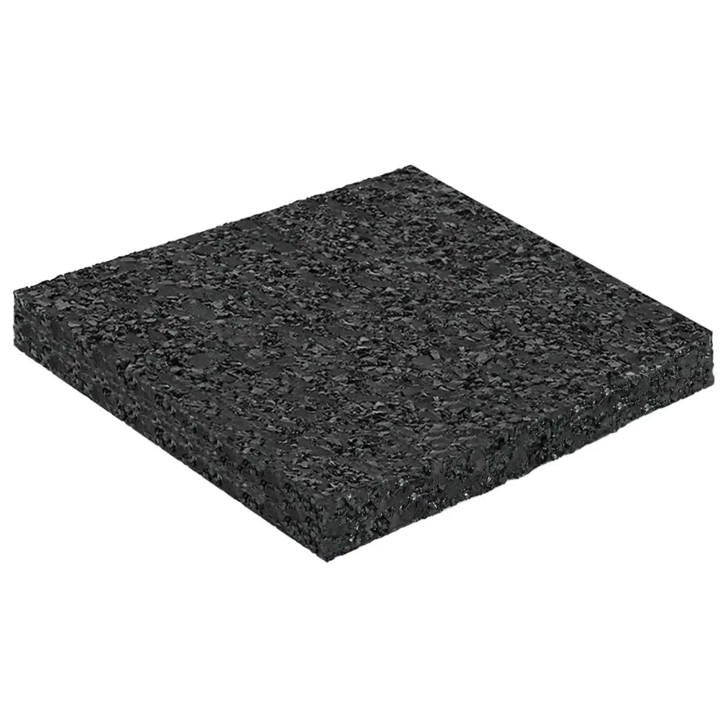 Pad per patio in granuli di gomma Nero 9 x 9 x 0,8 cm Gomma CFW3357557