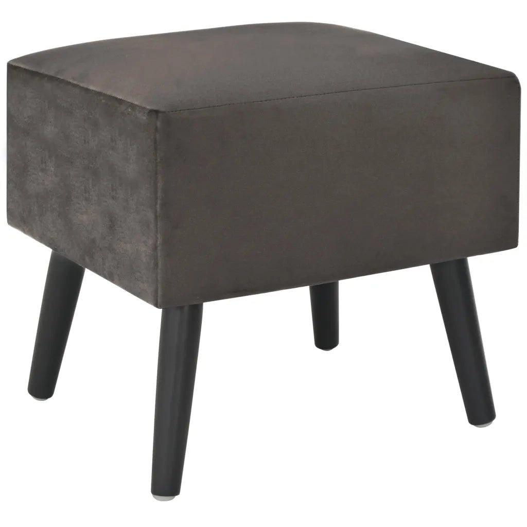 Comodini Grigi 2 pz 40x35x40 cm in Velluto 276386