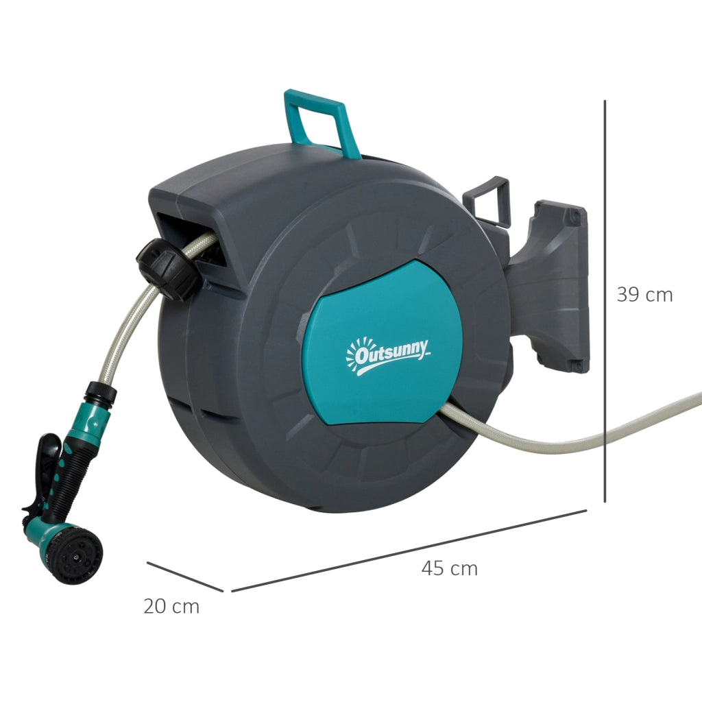 Avvolgitubo Automatico a Parete ¨C Minimal ¨C Grigio