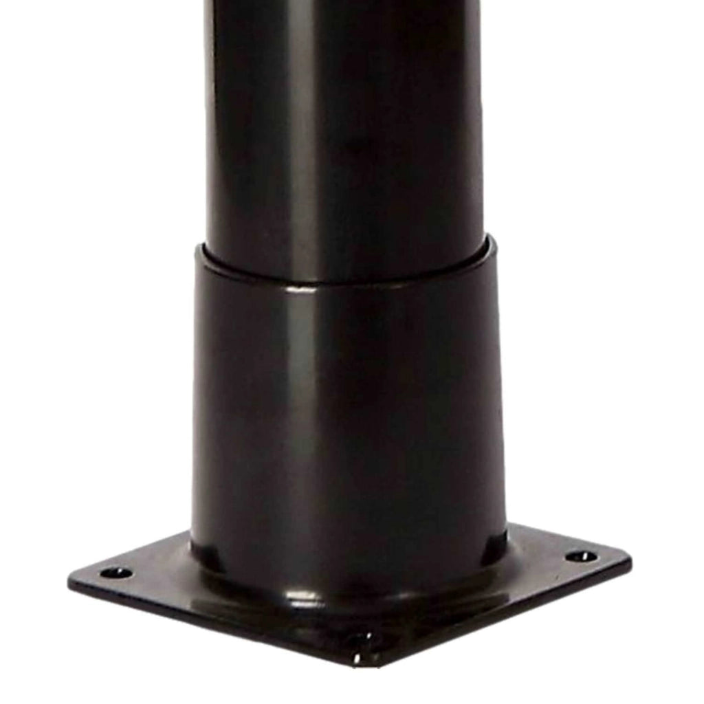Doccia Solare Da Giardino Con Struttura In PVC Nero Serbatoio Da 18 Litri Soffione Rotondo In ABS Da 7 Cm Miscelatore In Metallo Altezza 211 Cm MPC DOCCIATOMNERA