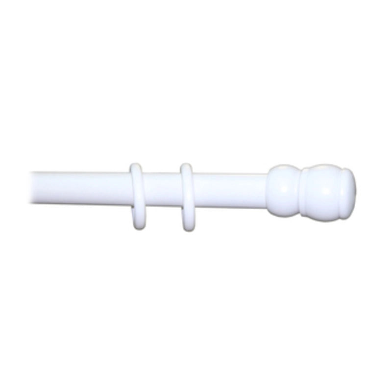 BASTONE LEGNO A TIRO D 35 BIANCO 180CM S/SUPP.