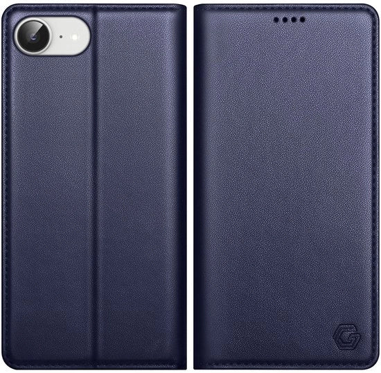 Portafoglio in pelle premium per iPhone 17/16 - Custodia pieghevole in pelle morbida - Protezione 360° - Chiusura magnetica - Pelle PU morbida - Custodia per smartphone