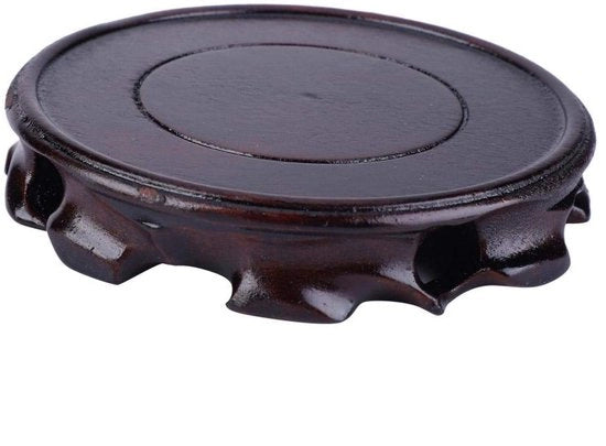 Decorazione per Bonsai a Base Ronde - Stampa in Legno - Manufatto Artigianale - Dimensioni 10 x 2,5 cm