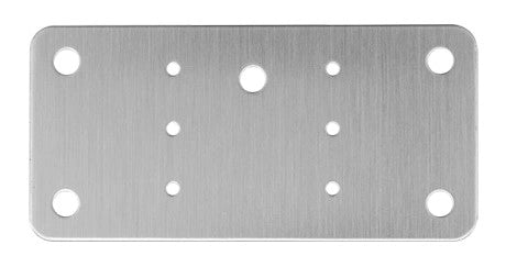 Piastrina Rip. BASE CERNIERE  Inox 90 x 43,5 mm PIASTRA RIPARAZIONE Singola