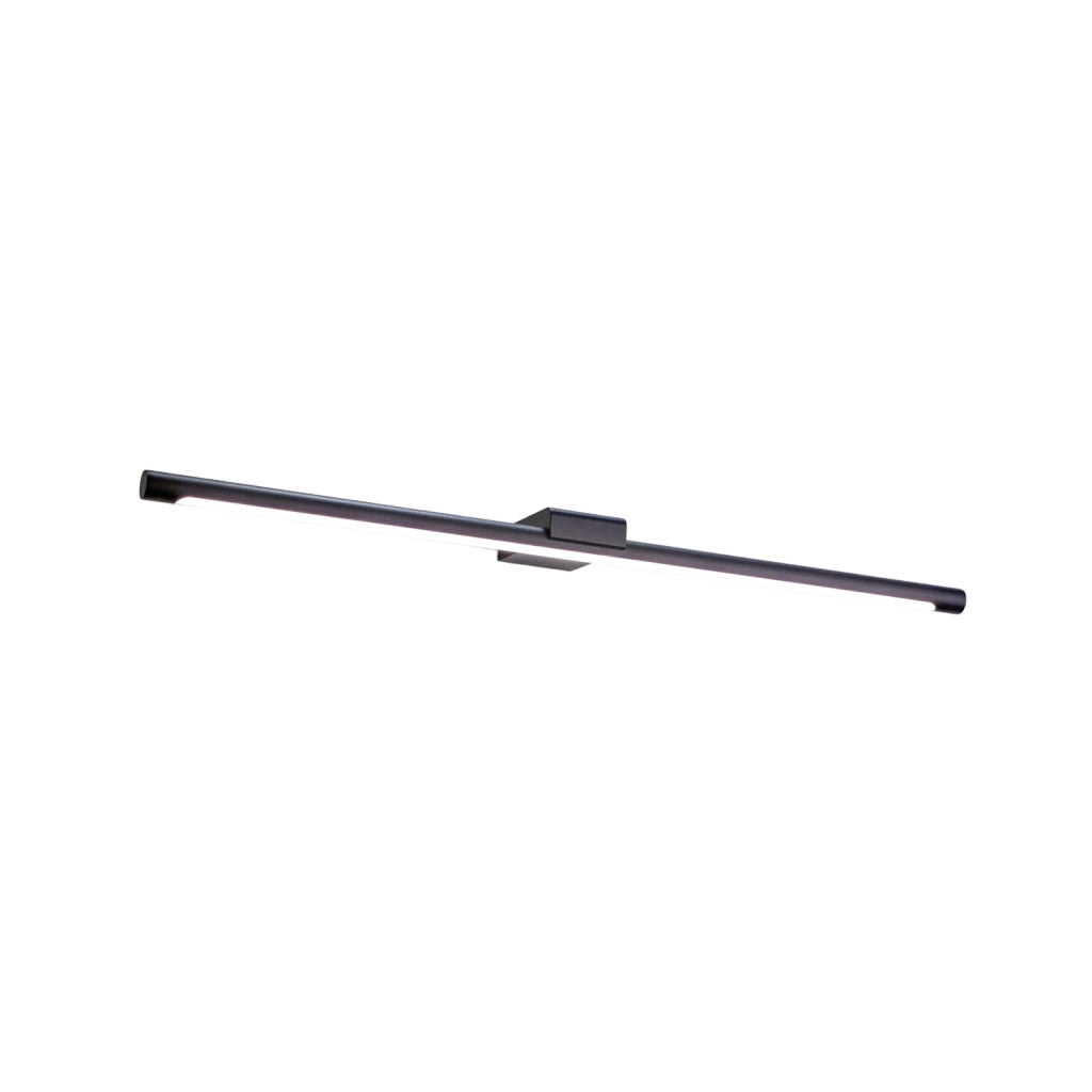 Lampada a Parete LED Indiretta GAP 24W 2550lm 3000K Alluminio Nero Opaco IP44 Dimmerabile - Gealuce