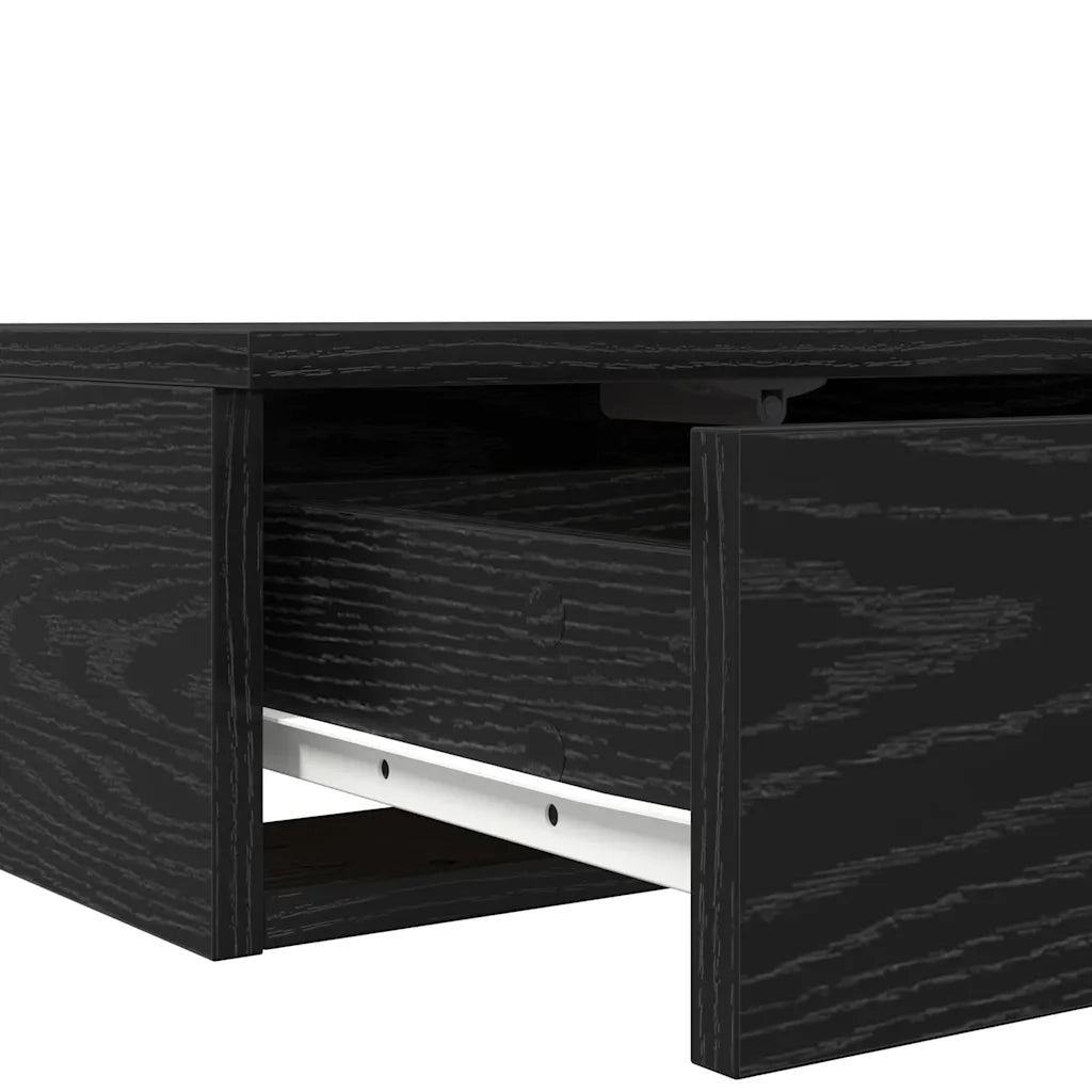 Cassetti per letto Rovere Nero 140 x 36,5 x 16,5 cm 866948