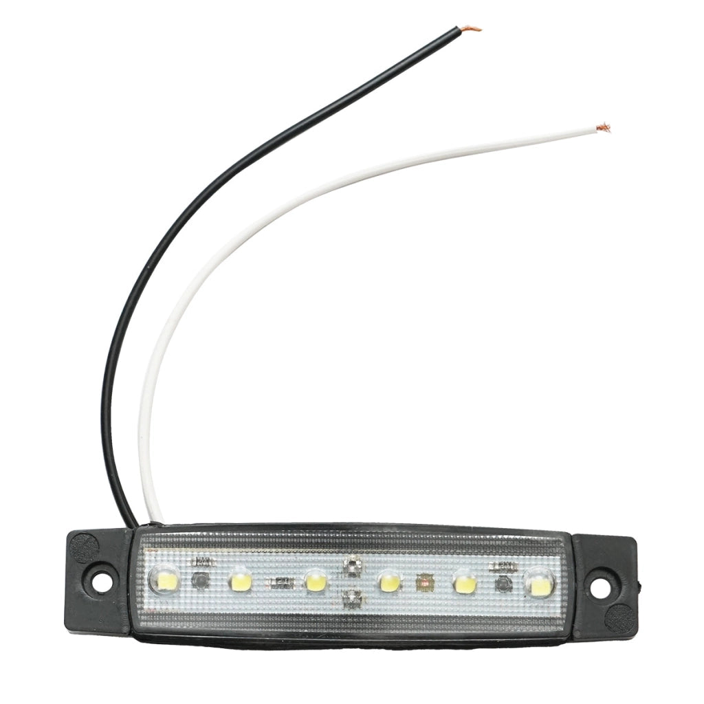 Lampada laterale con LED bianca, 12V/24V, Breckner Germany.