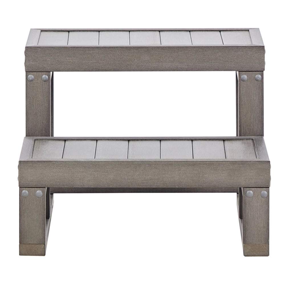 Gradini in materiale sintetico Vasca idromassaggio Grigio