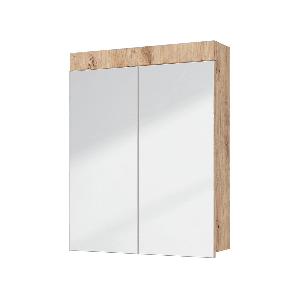 Specchio contenitore bagno Luna Quercia Wotan 60 x 77 cm Vicco