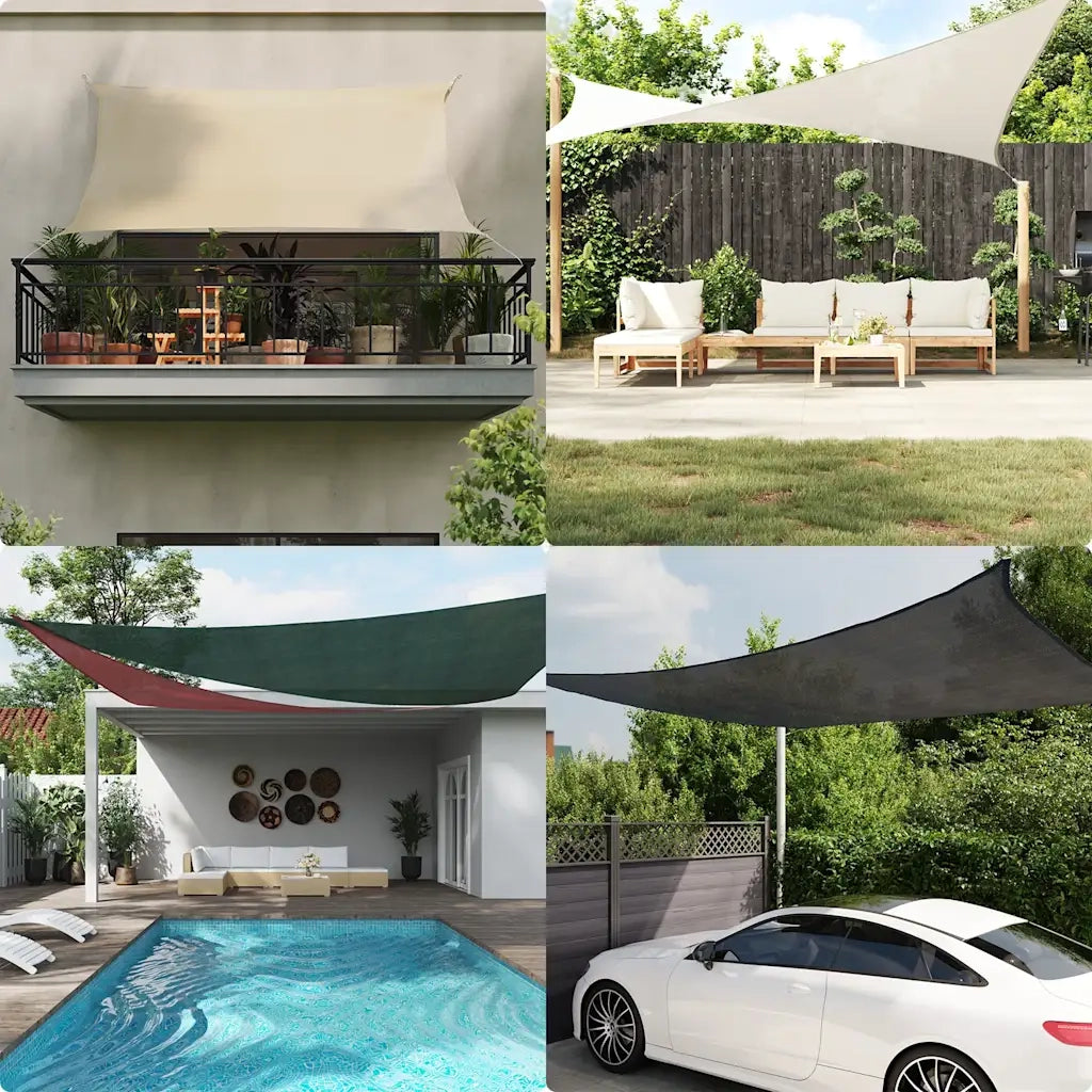 Vela Parasole 160 g/m² Beige 5x7 m in HDPE 311137