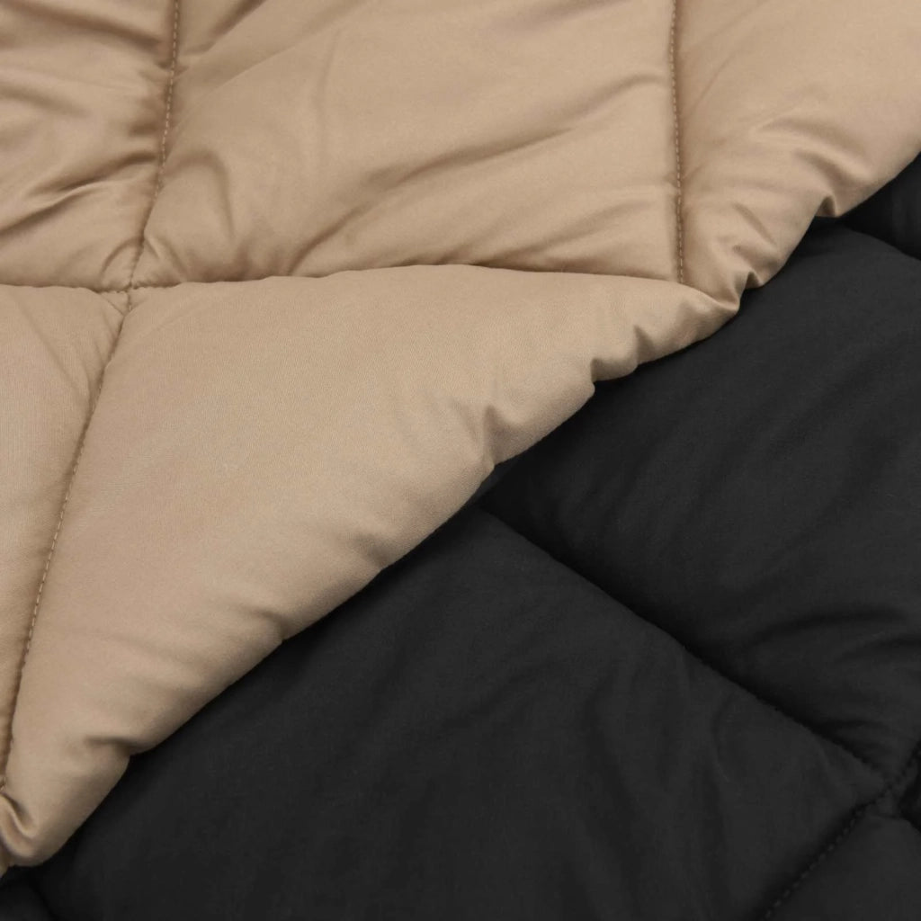 Duvet Invernale Nero e Talpa 135 x 200 cm Microfibra 42025728