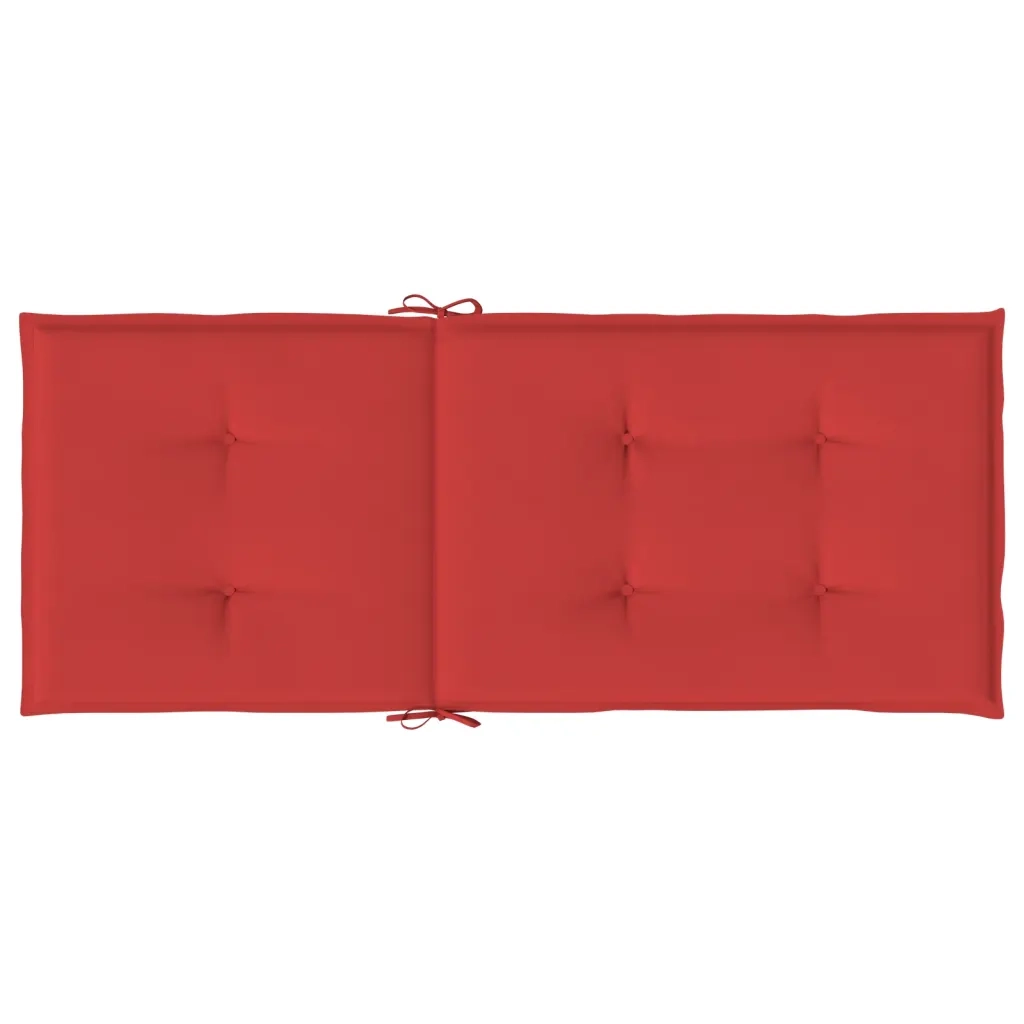 2 pz Cuscini per Sedie da Giardino Rossi 120x50x3 cm cod mxl 57840