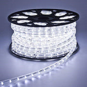 Trade Shop - Tubo Luminoso 1200 Led 50 Mt Bianco Freddo Uso Esterno Controller 8 Giochi Luce -