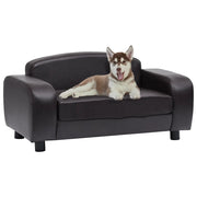 Divano per Cani Marrone 80x50x40 cm in Similpelle 170966